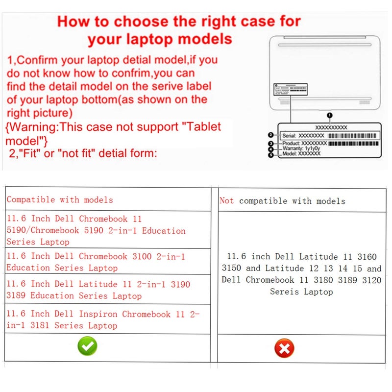 Alapmk Protective Case for Dell Chromebook 11 5190 3100 3110/Chromebook 5190 3100 3110 2-in-1 Education/Latitude 11 2-in-1 3190 3189 Education/Inspiron Chromebook 11 2-in-1 3181 11.6",Starry Night - Image 2